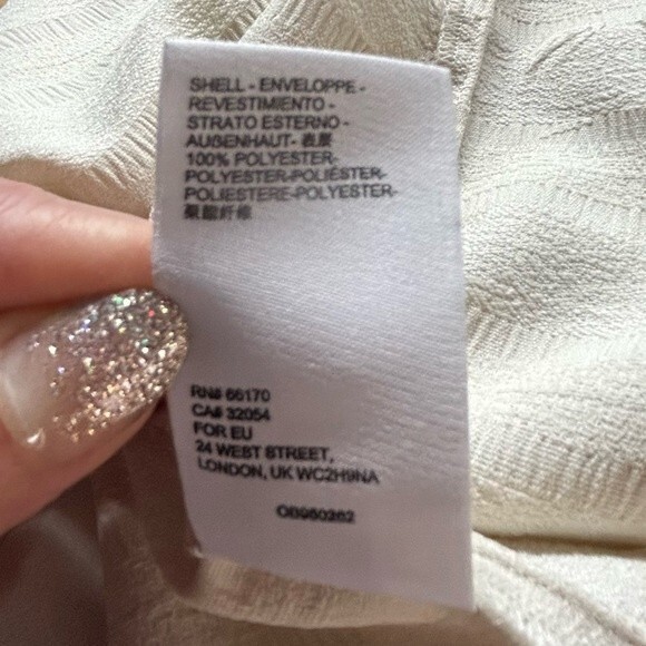 Maeve by Anthropologie Quinn fringe tank Size 14 White Pinstripes Summer - Picture 10 of 10